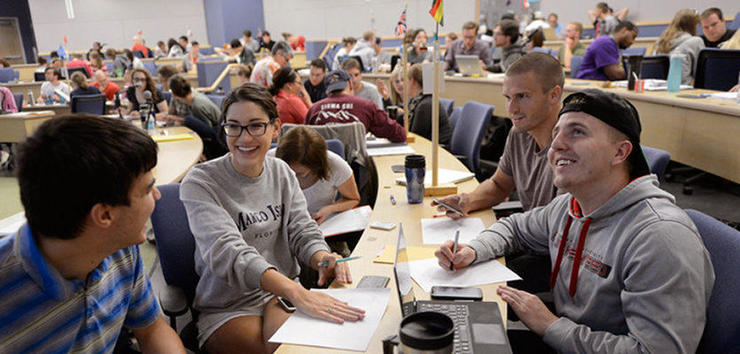 students in a classroom