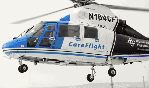 Care Flight helicopter