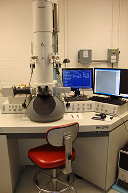 photo of the electron microscope