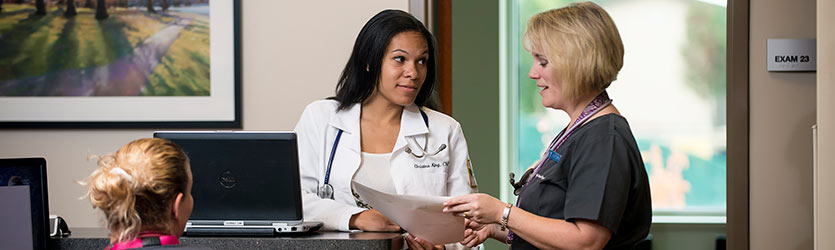 photo of a physician and nurse