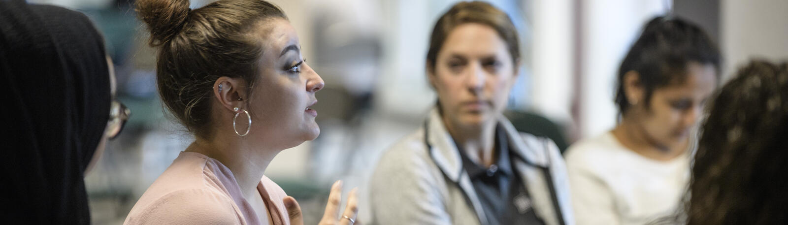 photo of a person speaking to a group