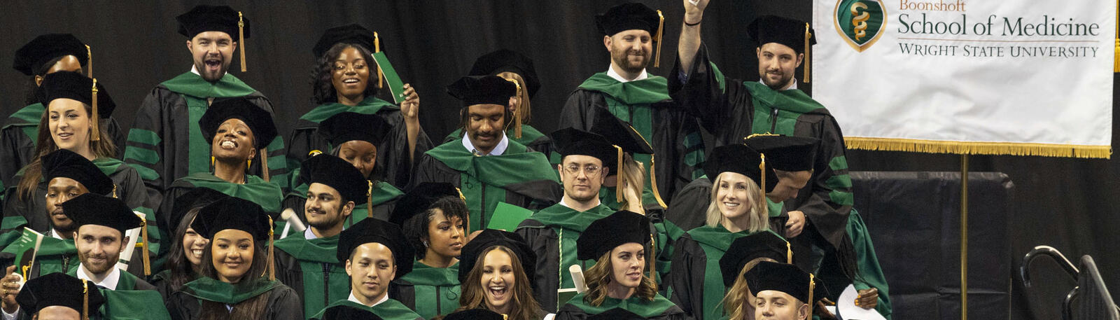 photo of graduates at commencement