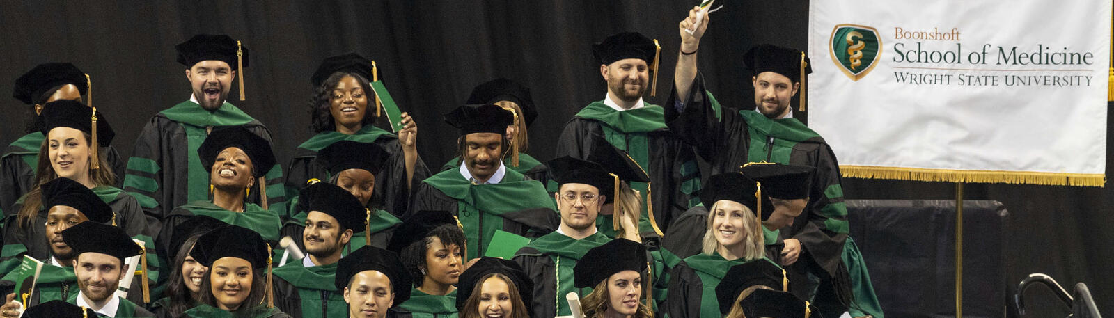 photo of graduates at commencement