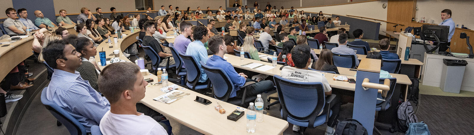 photo of a class in a lecture hall