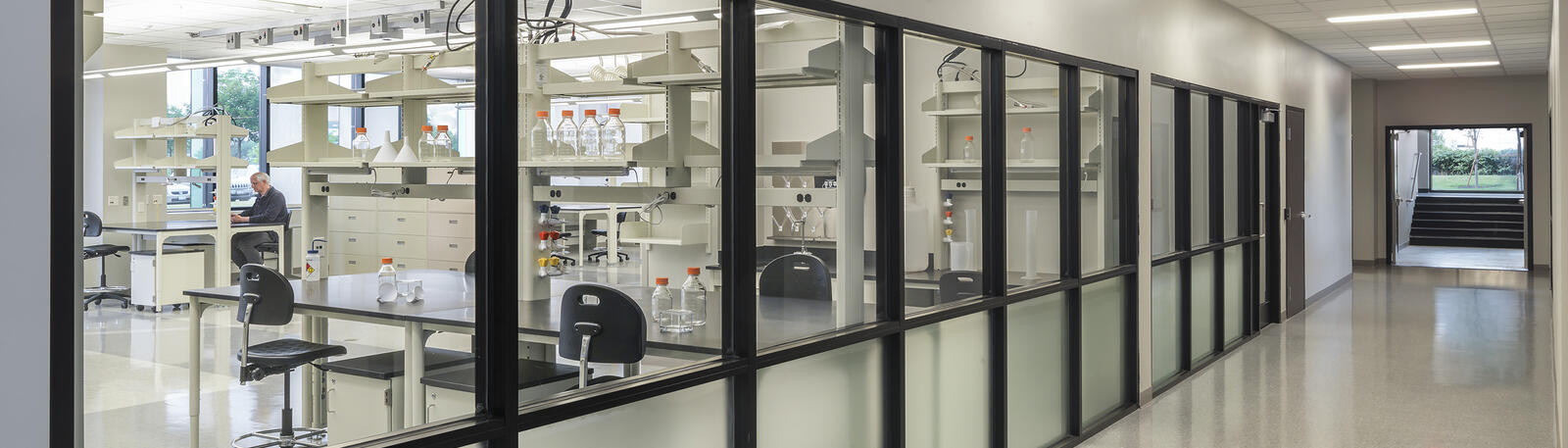 photo of a lab in the nec building