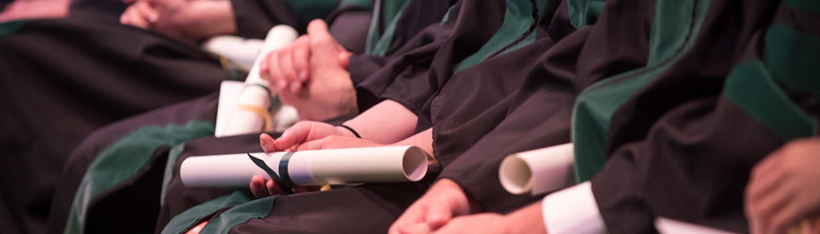 photo of graduates at commencement