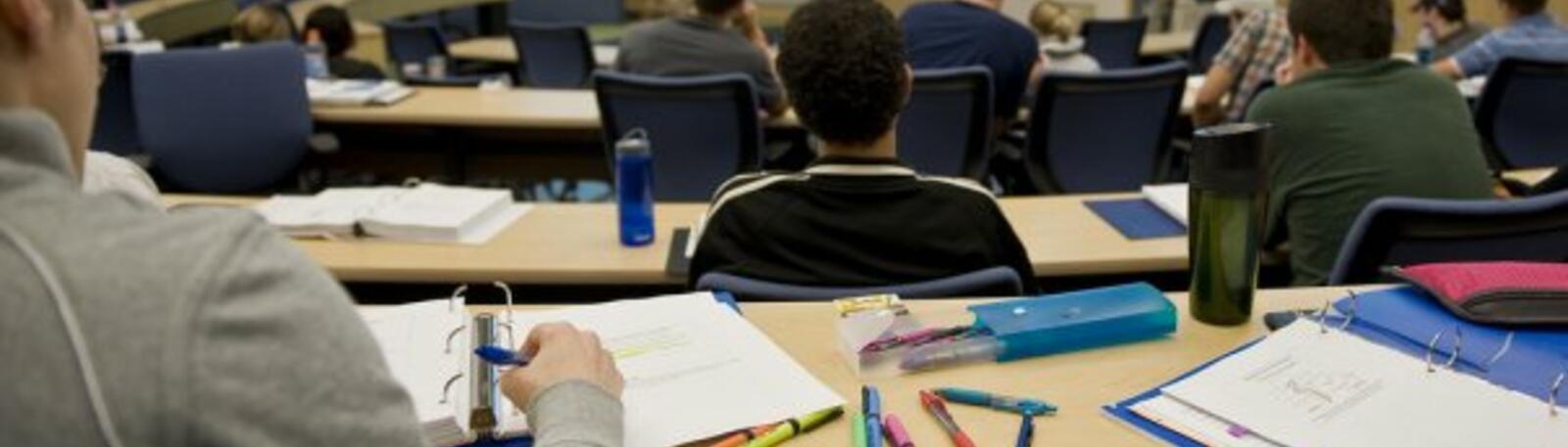 photo of students in a lecture hall