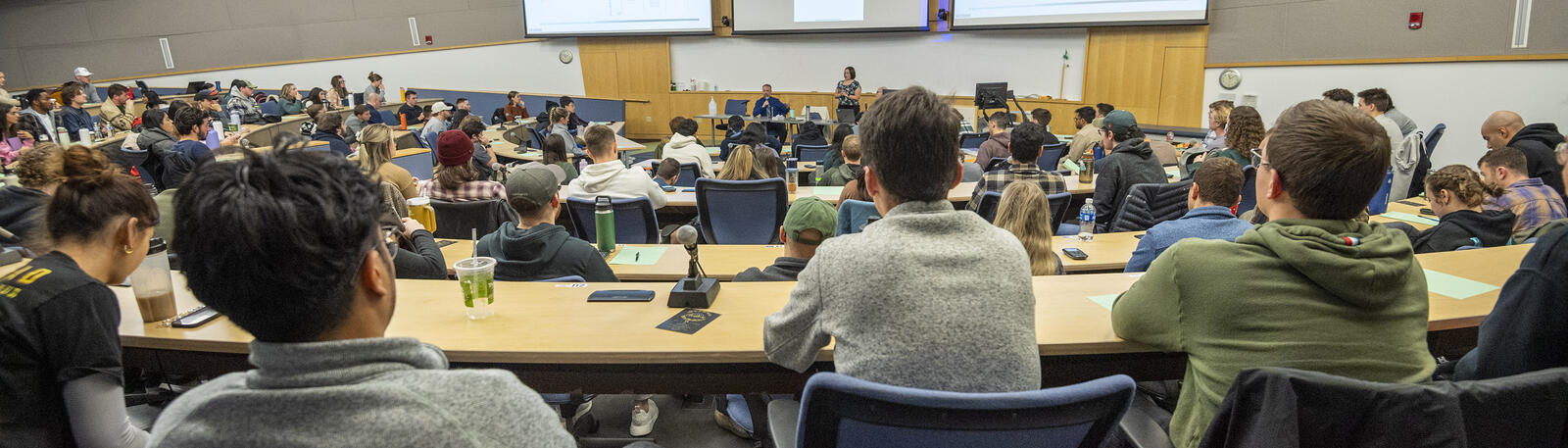 photo of students in a lecture hall