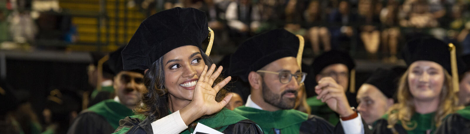 photo of school of medicine students at graduation