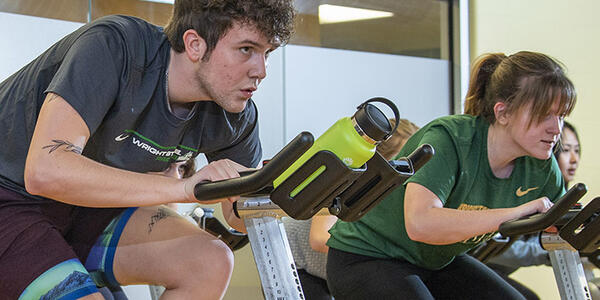 photo of students in a spin class