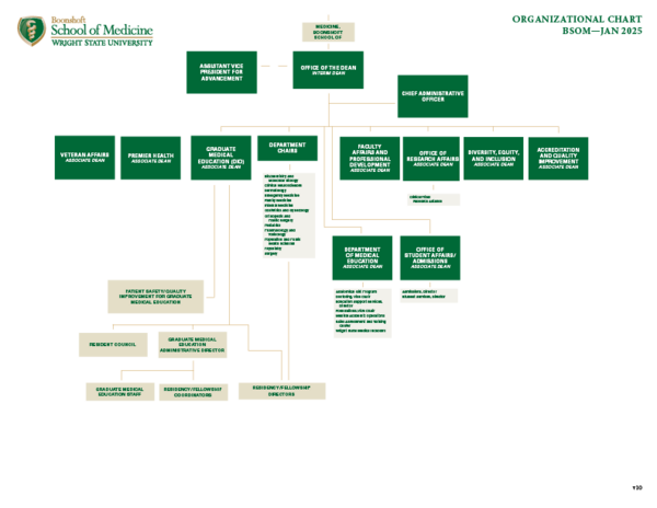 Boonshoft School of Medicine Organizational Chart