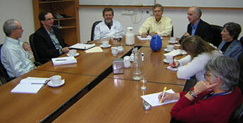 photo of WSU faculty and student team members with staff at the Western Galilee Hospital, Israel