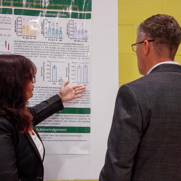 researching showing their poster