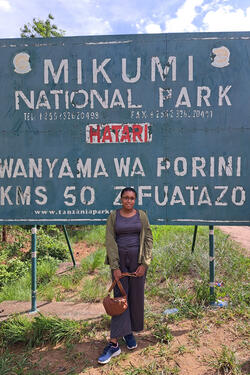 photo of a student on a travel abroad experience