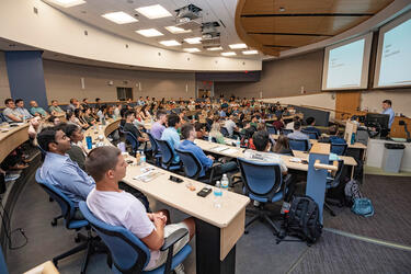 medical students in a lecture hall